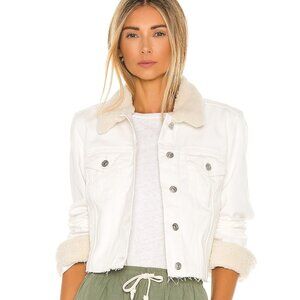 Paige Relaxed Vivenne Jacket in Ivory Coast Size Small